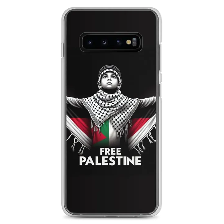 Free Palestine Clear Case for Samsung® |AI Design Free Palestina product image (2)