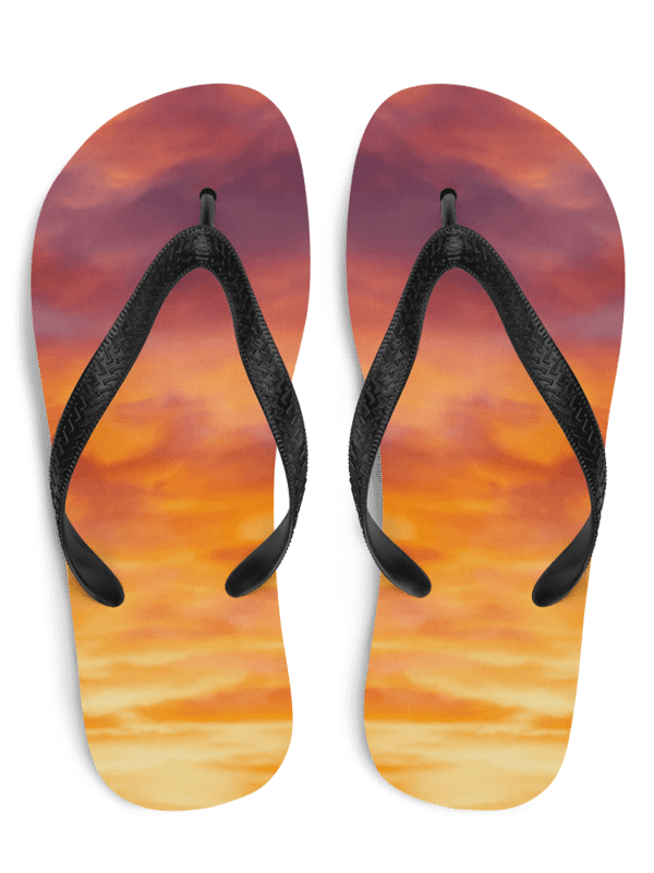 Sunset Clouds Flip Flops product image (1)
