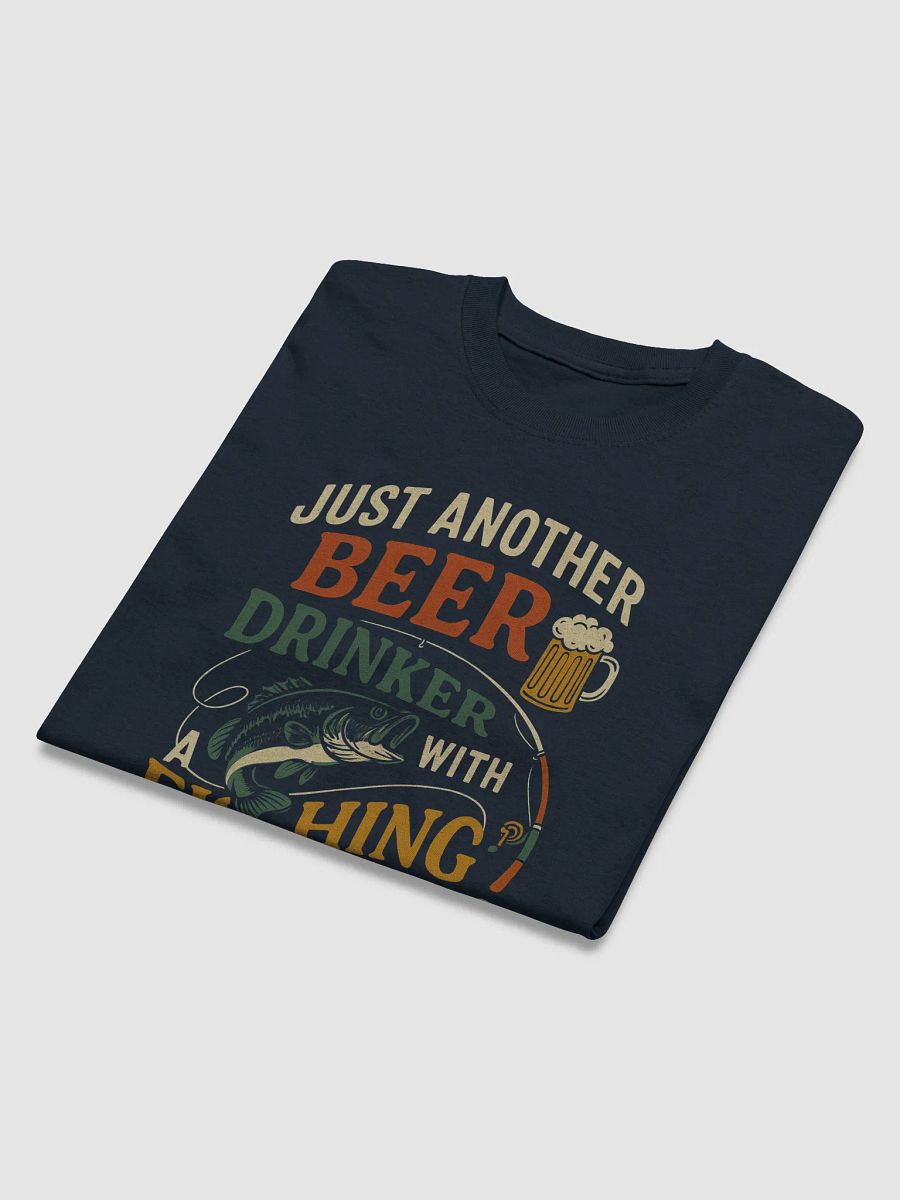 Just Another Beer Drinker with a Fishing Problem – Funny Vintage Fisherman Tee product image (3)