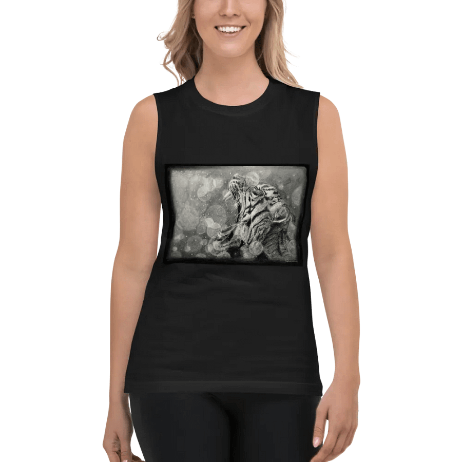 Nashīnasu - Roaring Tiger Drawing Muscle Tank product image (4)