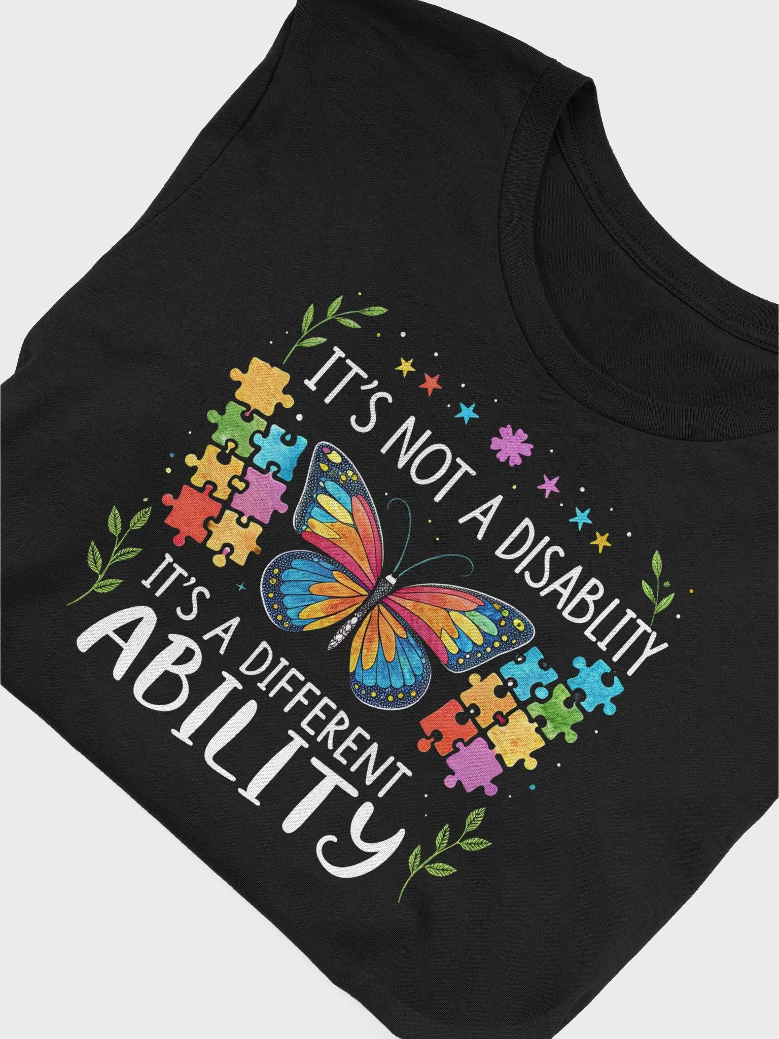 Autism is Not a Disability, It’s a Different Ability T-Shirt | Neurodiversity & Autism Awareness Tee product image (5)