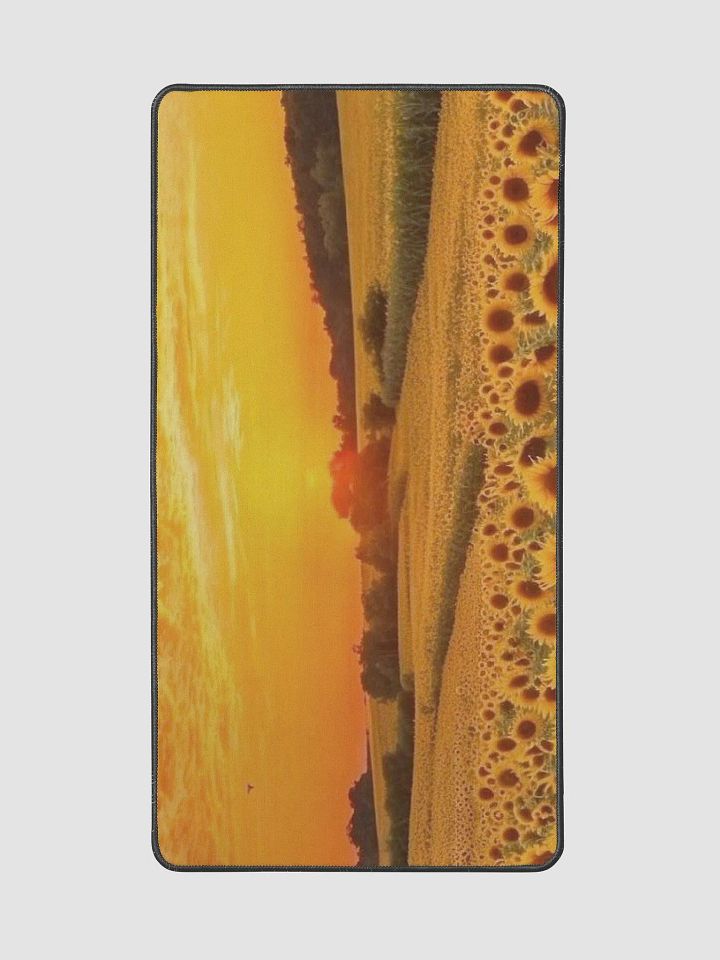 Sunny evening Sunflower field Desk Mat product image (2)