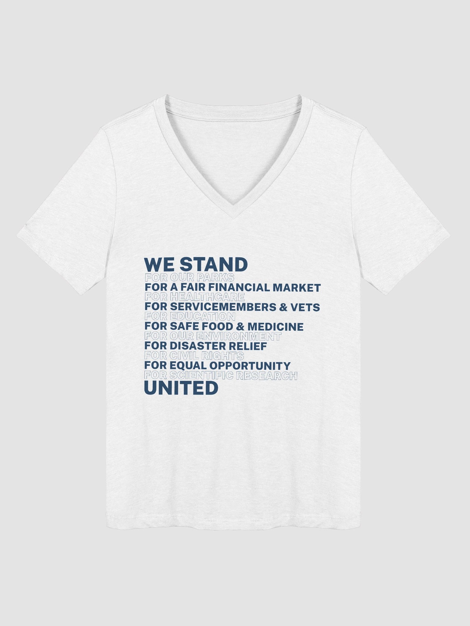 We Stand United Women's Cut V-Neck T-Shirt product image (16)