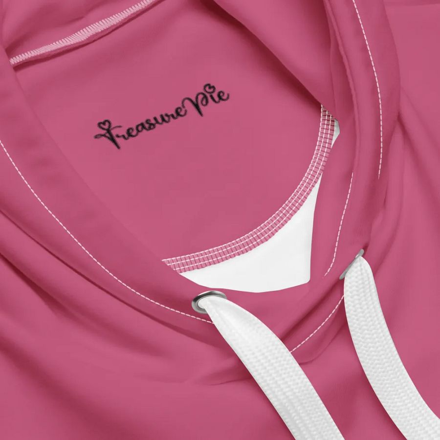 Plain Muted Blush Pink True Summer Unisex Recycled Polyester Heavyweight Premium Hoodie by Treasure Pie product image (7)