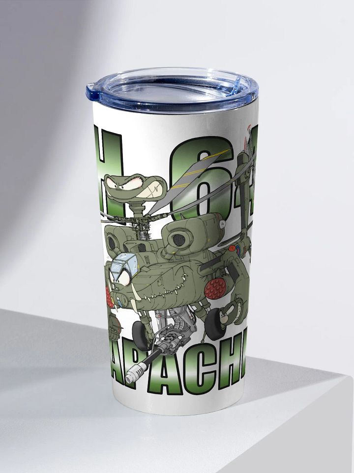 AH-64D Illustrated 20oz Stainless Steel Tumbler product image (2)