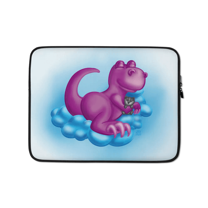 Sleepy Dino Laptop Sleeve product image (1)