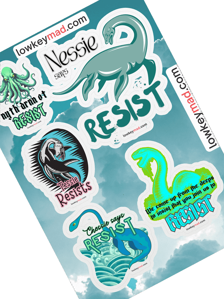 All the Nessies Resist Sticker Sheet product image (1)