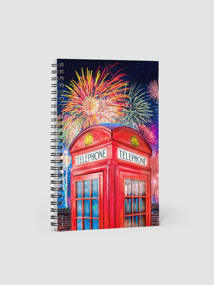 Red Telephone Box - London Festivities Spiral Notebook product image (1)