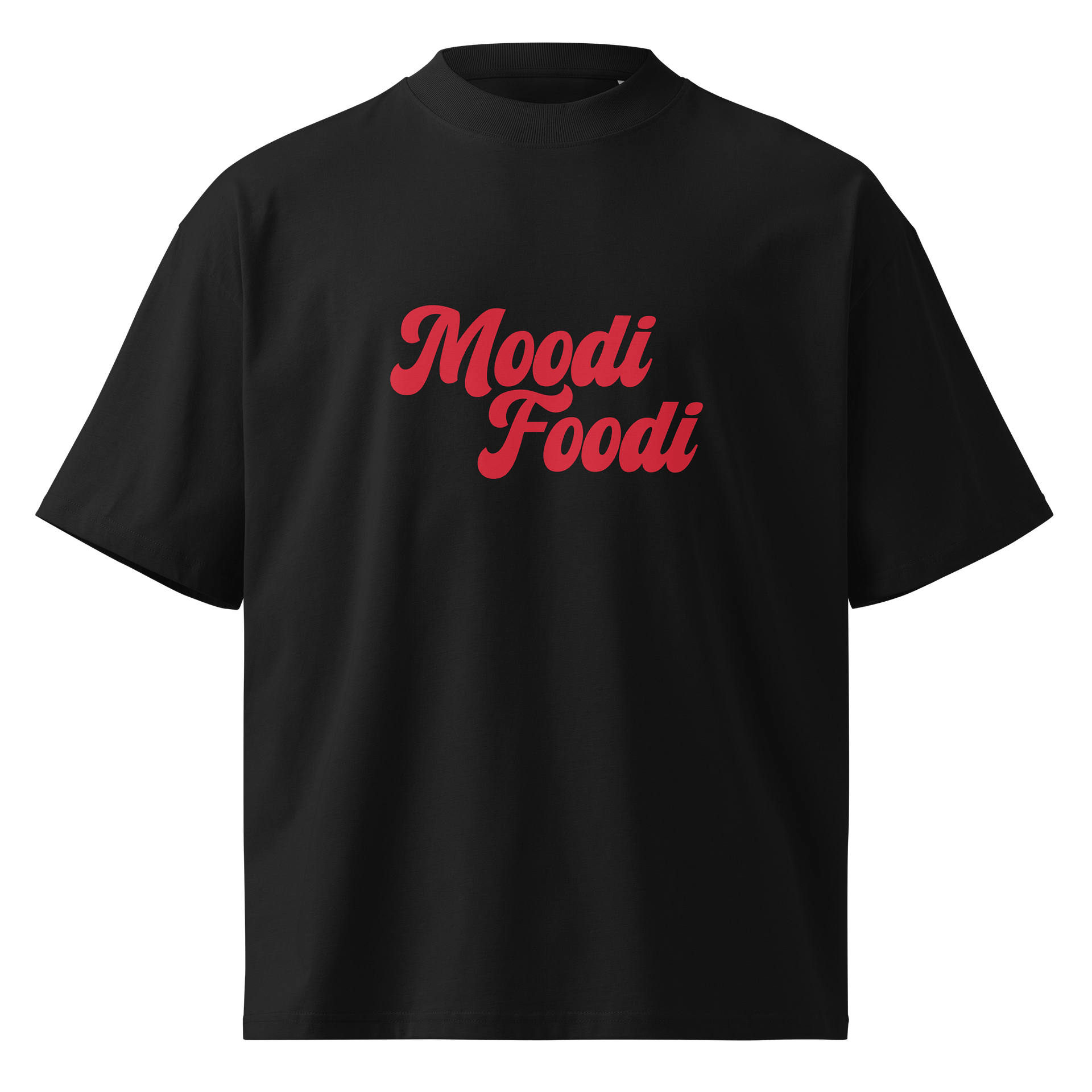 Moodi Foodi Originals – Organic Oversized Tee – Natural Feel - Ketchup product image (1)