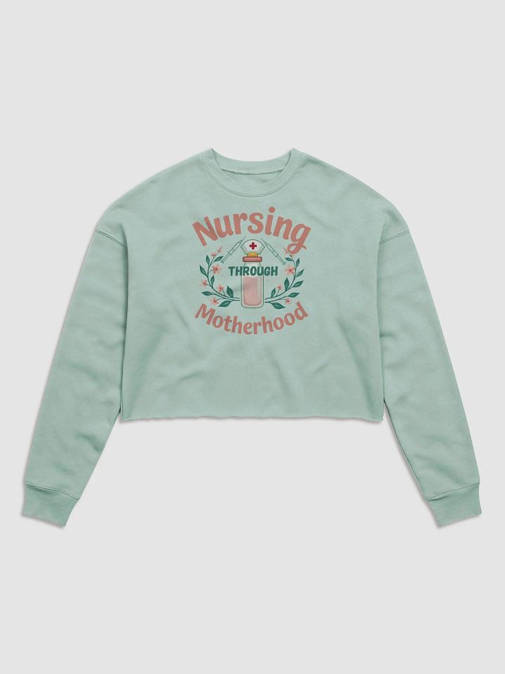 Nurse Mom Fleece Crop Sweatshirt product image (2)
