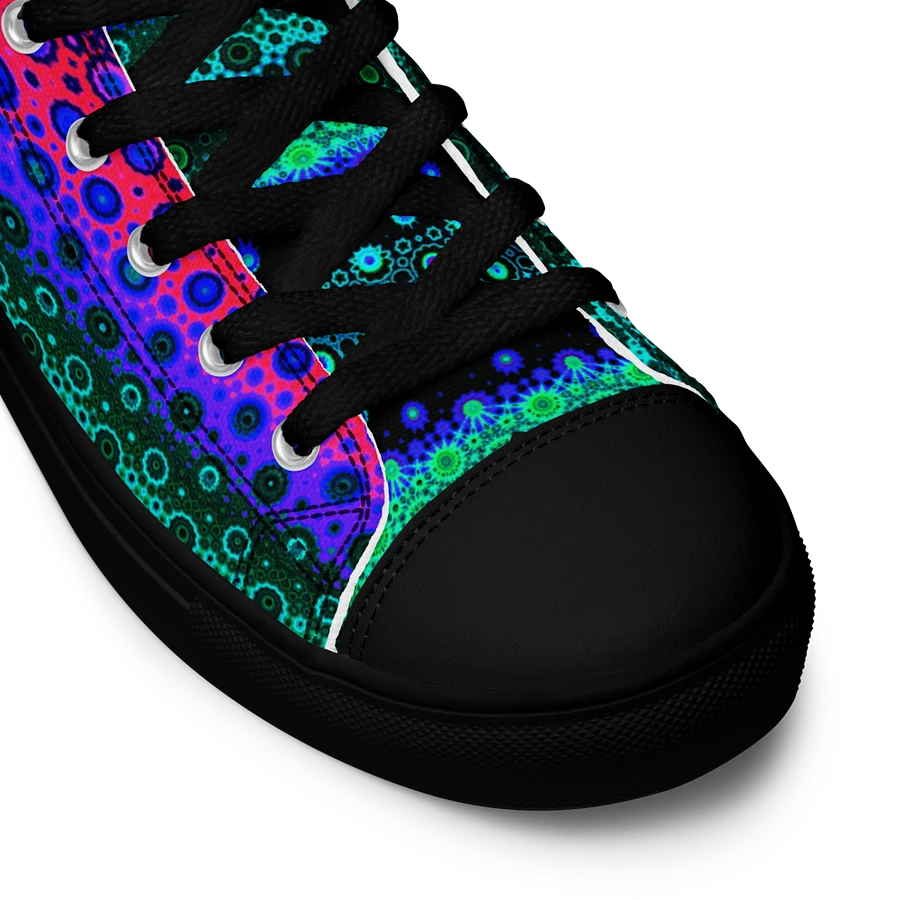 Abstract Multicoloured Pattern Women's Canvas Shoes High Tops product image (19)