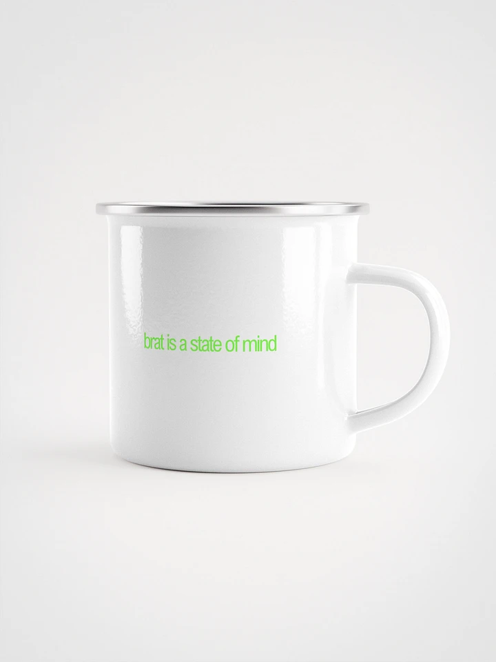 brat is a state of mind enemel mug product image (1)