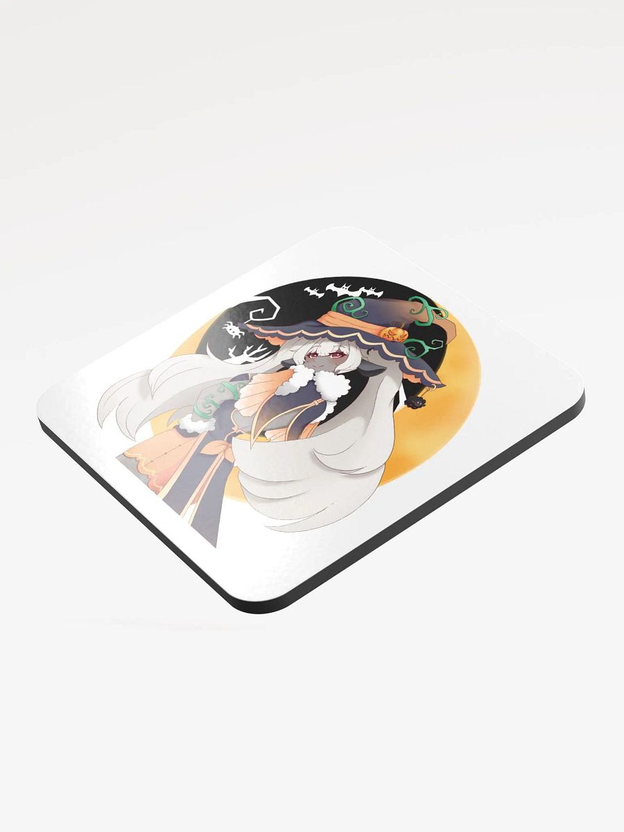 Pumpkin Witch Lila Glossed Cork Coaster (Limited Edition) product image (4)