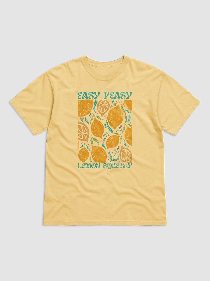 Easy Peasy Lemon Squeezy | Boho Aesthetic, Hippie, Psychedelic, and Motivational T-Shirt Design product image (7)