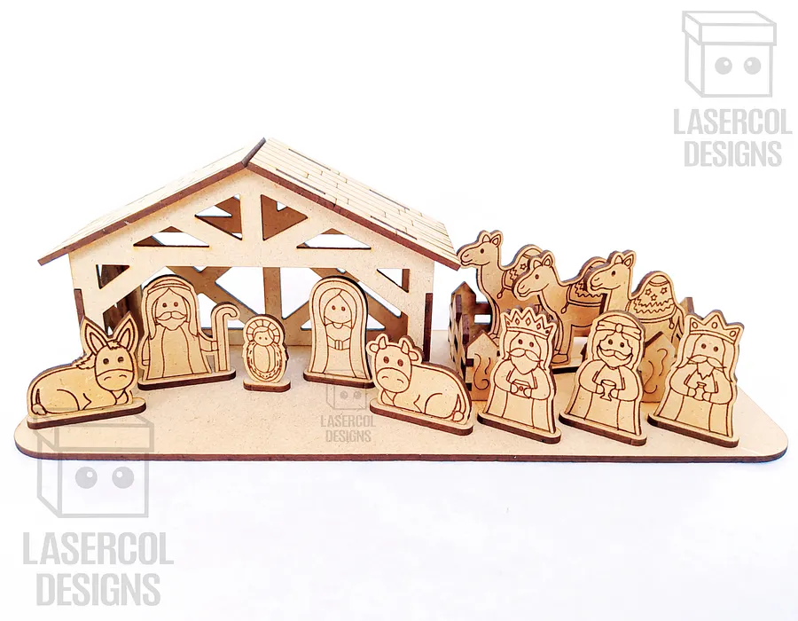 Nativity Scene - Christmas Gift - Laser Cut Files product image (5)