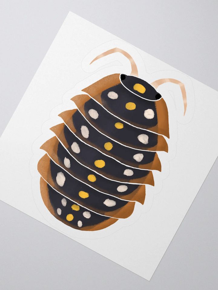 Clown Isopod Sticker product image (6)