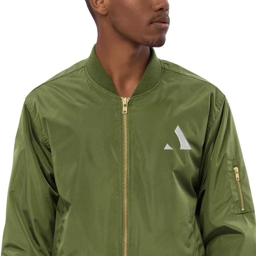 Minimalist Geometric Bomber Jacket product image (2)
