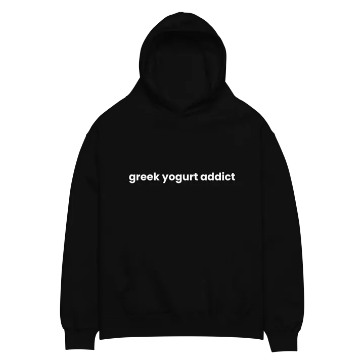unisex "greek yogurt addict" oversized hoodie product image (2)