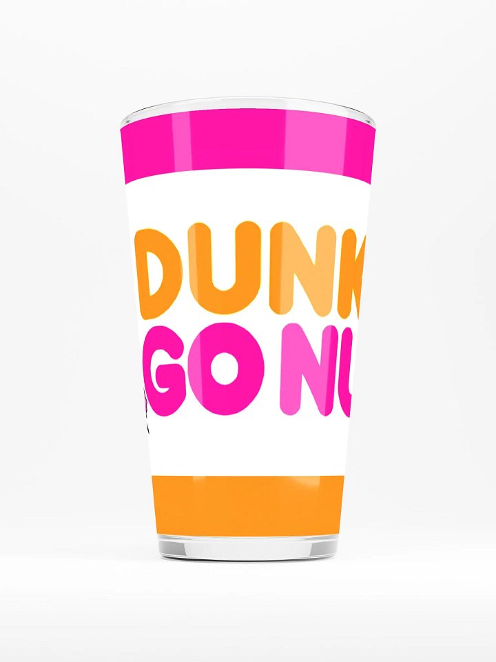 Full Dunk 'n' Go Nuts Banner Pint Glass product image (1)