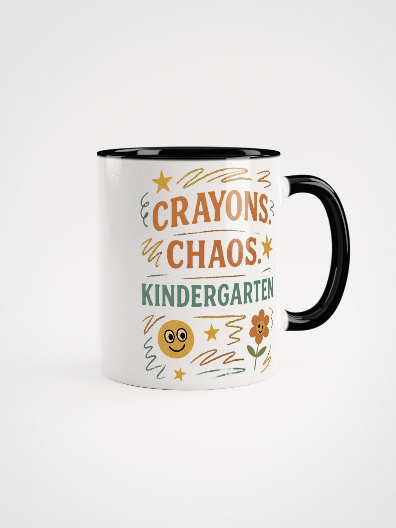 Crayons. Chaos. Kindergarten. Mug – Funny Teacher Coffee Cup product image (8)