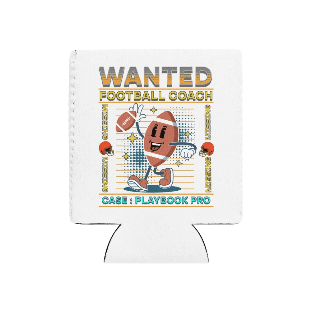 Wanted Coach Football Can Cooler product image (1)