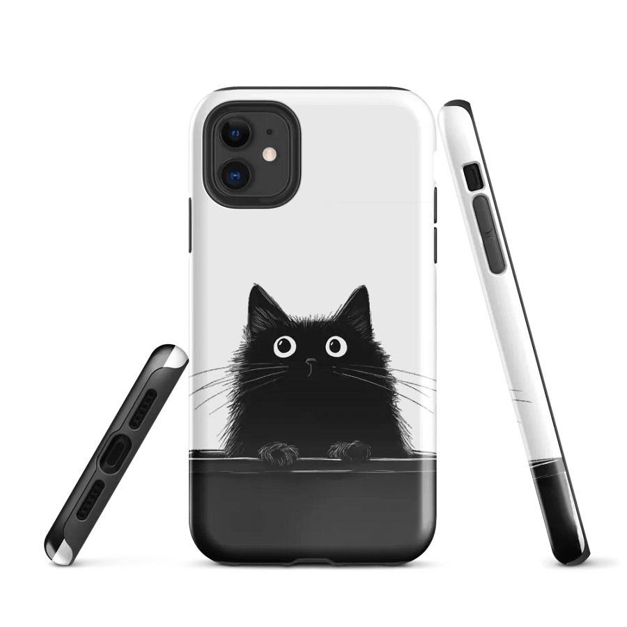 iPhone cover - Black cat in litter box product image (1)