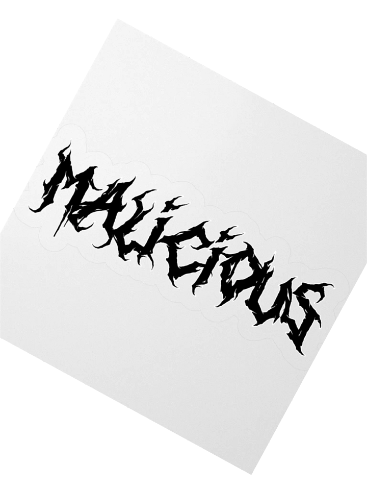 Malicious - Sticker (Black) product image (2)