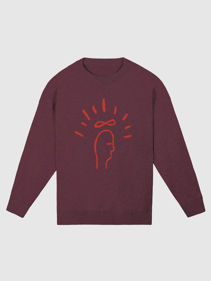 magic mind (lg. design, maroon and red) knitwear relaxed crewneck product image (5)