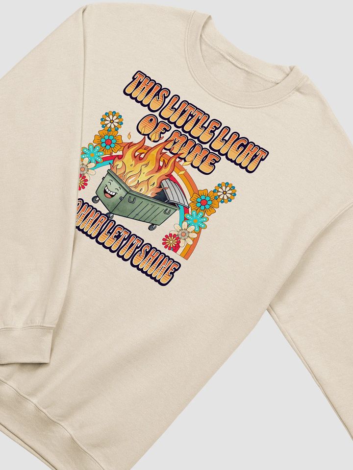 This Little Light Of Mine Dumpster Fire Crewneck Sweatshirt product image (16)