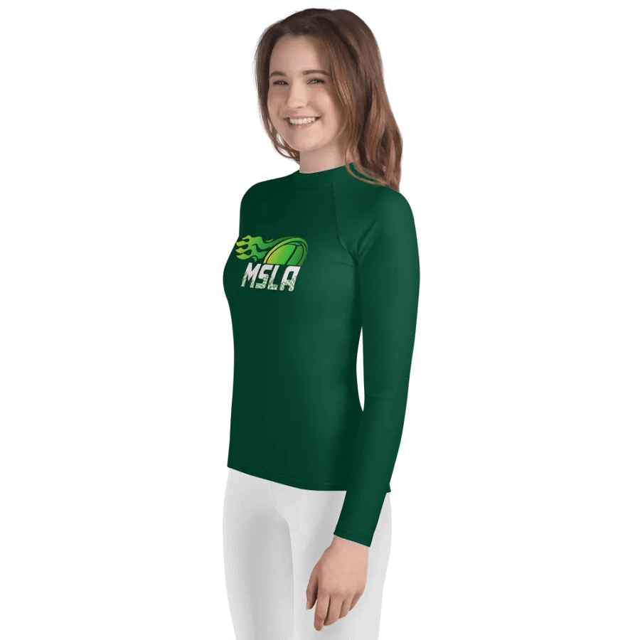 MSLA Green Youth Rash Guard product image (3)