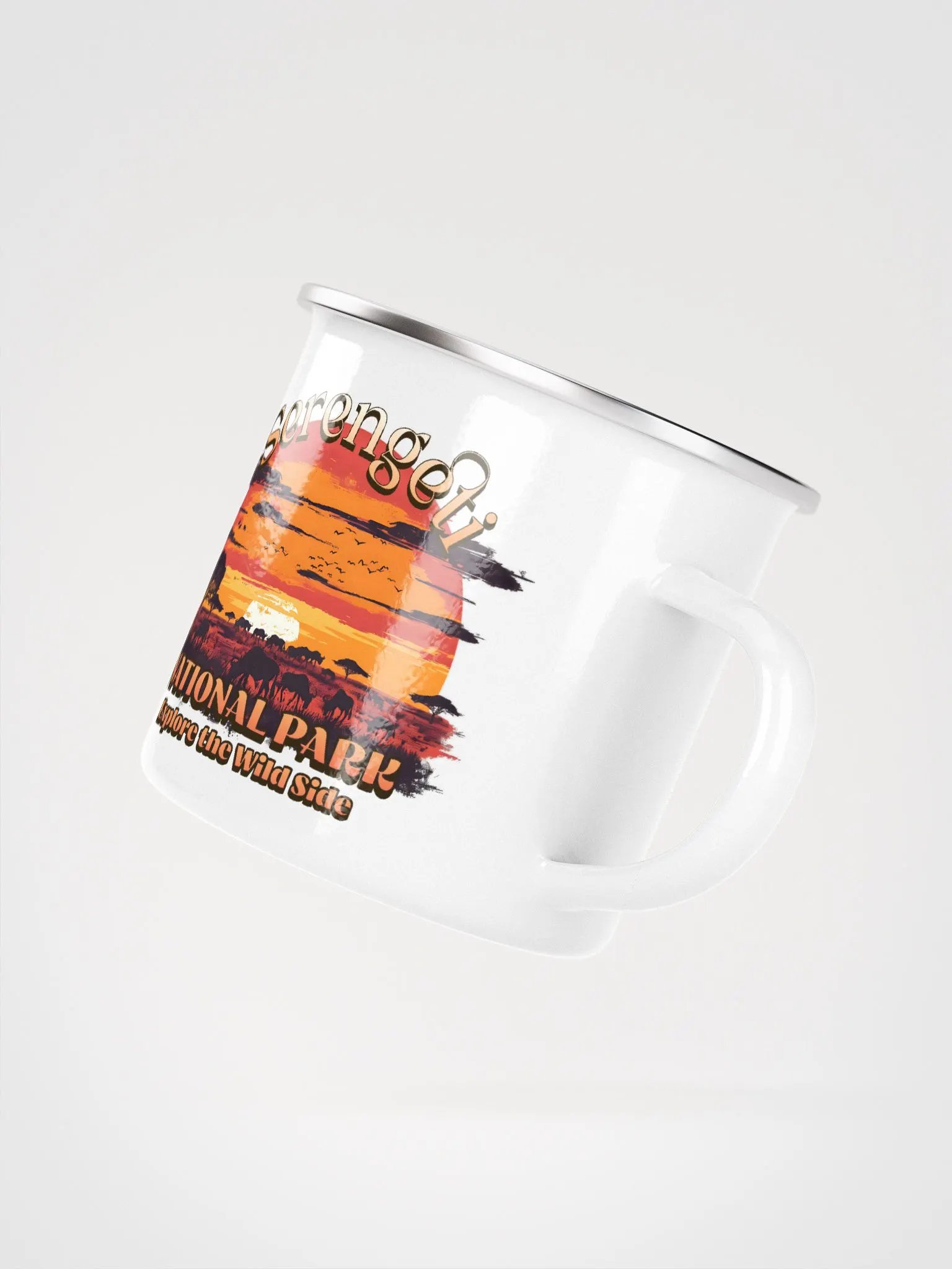 Serengeti National Park Sunset Enamel Mug product image (4)