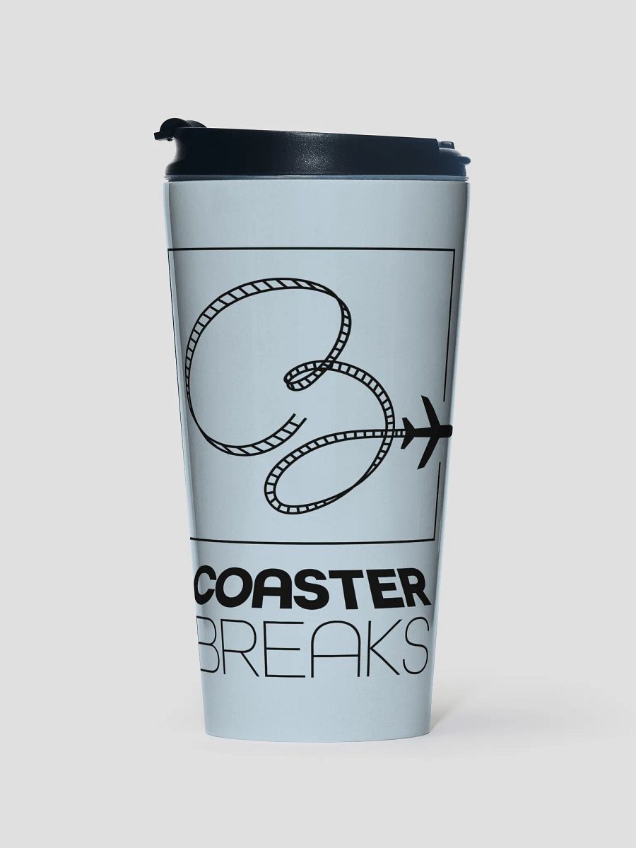 Coaster Breaks Stainless Steel Travel Mug - Light Blue & Black product image (1)