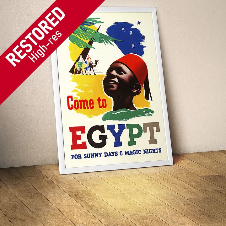 Come to Egypt, 1937 — retro vintage travel poster, retro travel art, retro travel wall art product image (1)