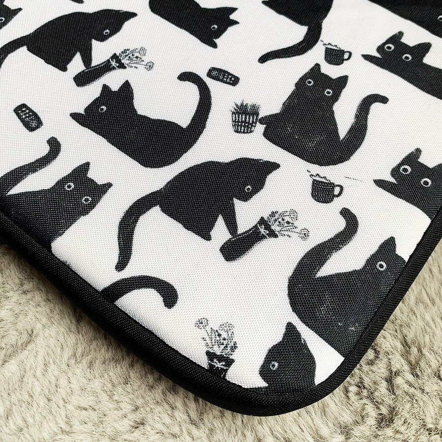 Bad Cats Knocking Stuff Over Patterned Laptop Sleeve product image (5)