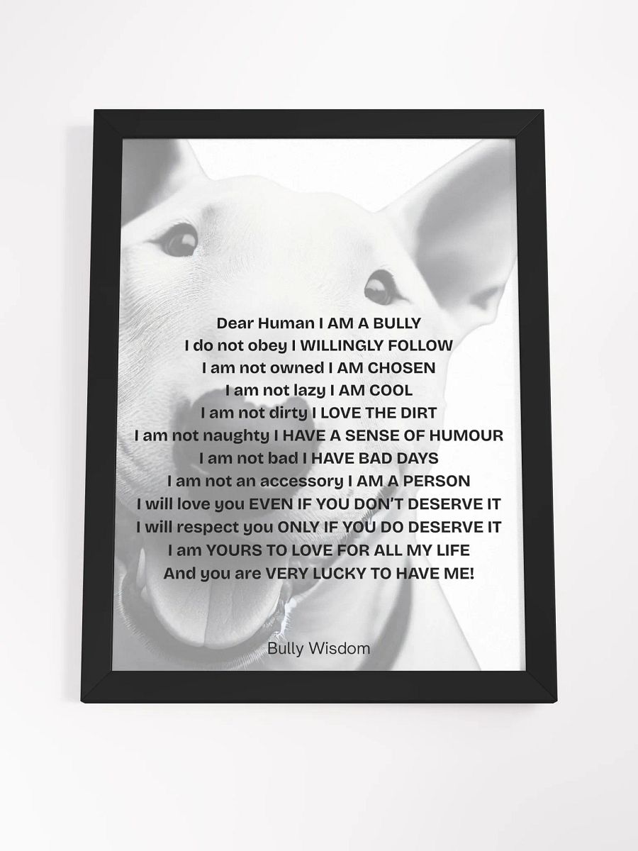 Bull Terrier "Dear Human, I am a Bully" product image (29)