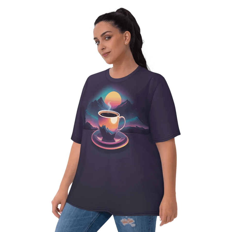 Coffee Sunset All Over Print T-shirt product image (6)
