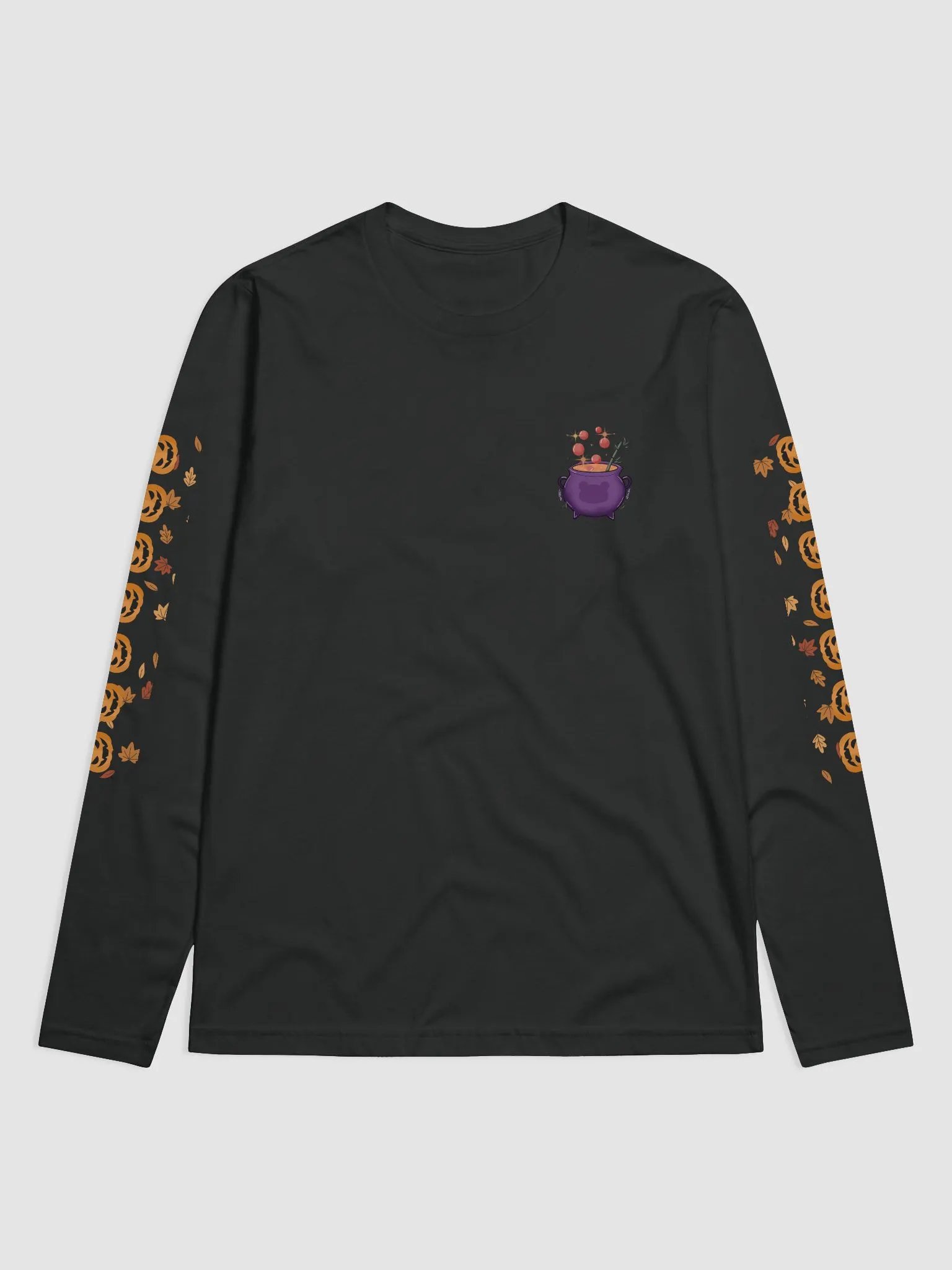 Pumpkin Witch Panda Long Sleeve - Front Design product image (1)