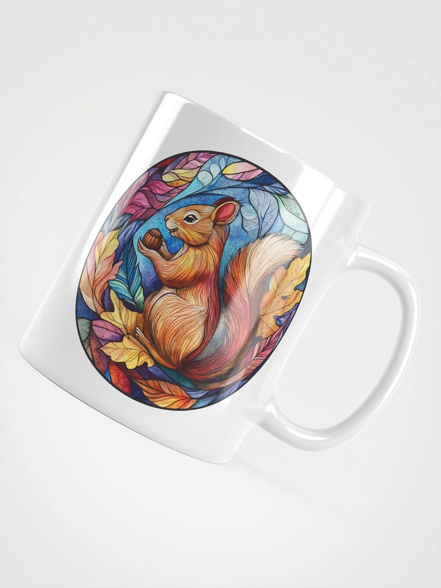 Autumnal Squirrel Stained Glass Mug product image (10)