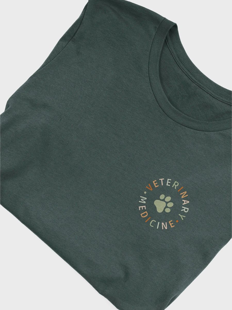 "Veterinary medicine - pastel colors" t-shirt (dark background) product image (3)
