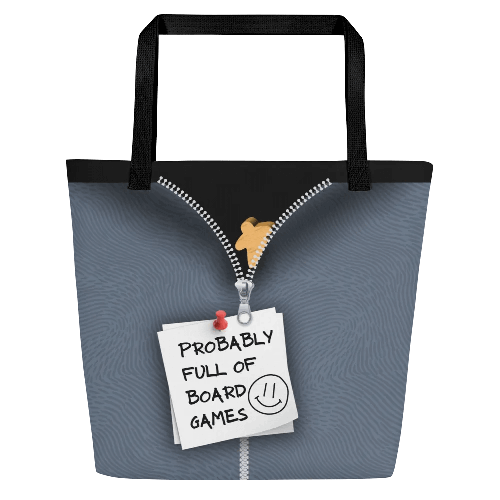 3D Peeking Meeple Shoulder Tote Bag for Board Gamers - Probably Full of Board Games product image (2)