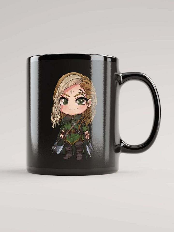 Queen Alpha Jen Character Black Glossy Mug product image (1)
