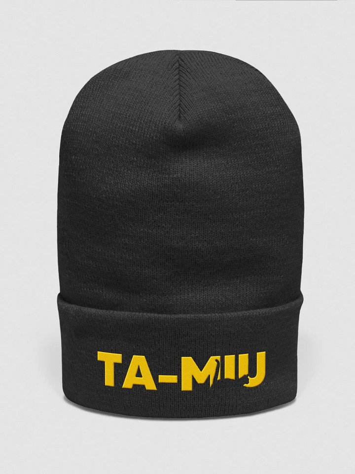 Bold Yellow 'TA-MIU' Cuffed Beanie product image (1)