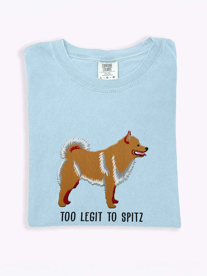 Too Legit to Spitz T-Shirt(Embroidered) of a Schipperke(Tan) product image (1)