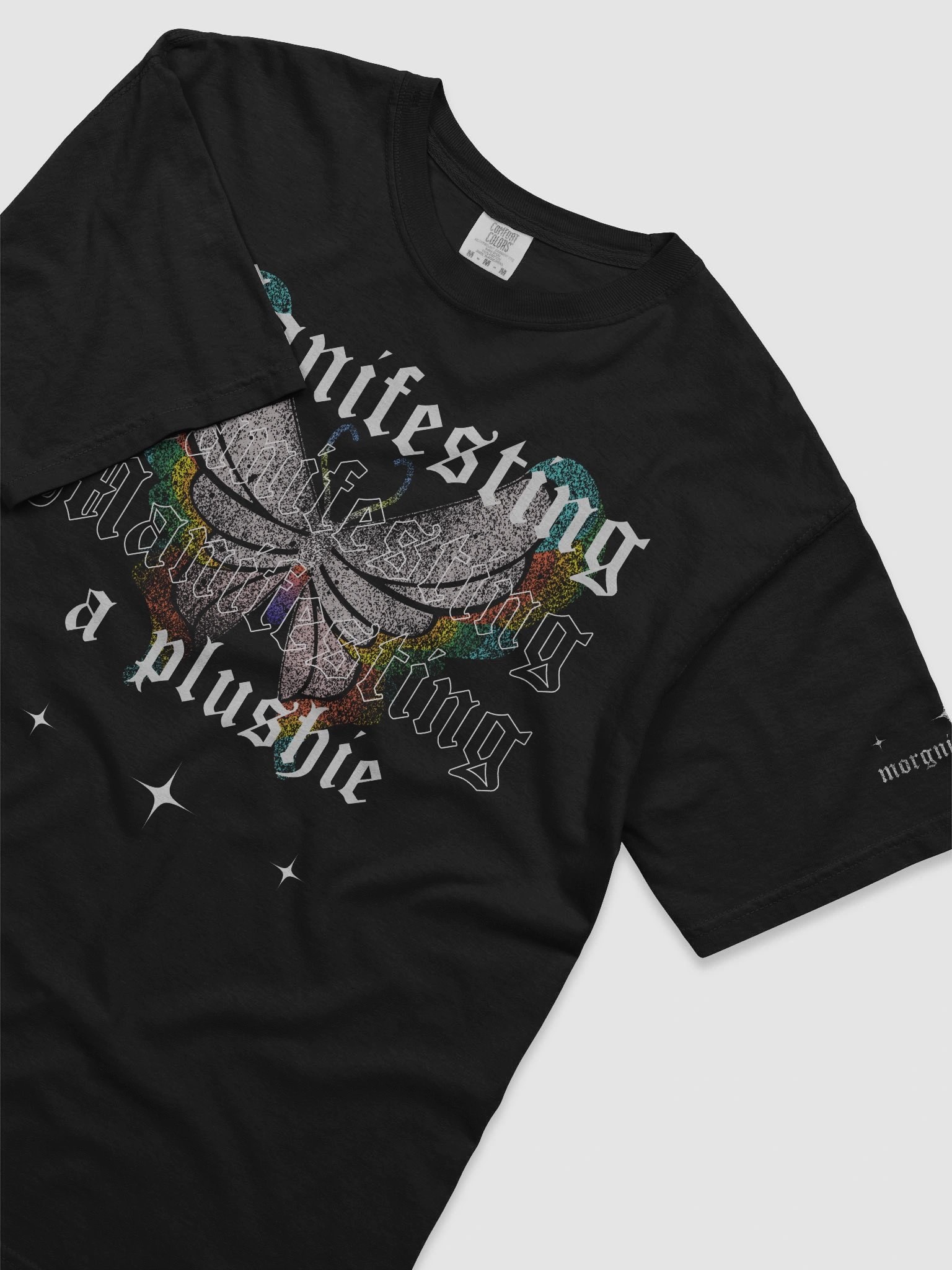 Front Print Manifesting a Plushie - Grunge Rainbow Edition product image (1)