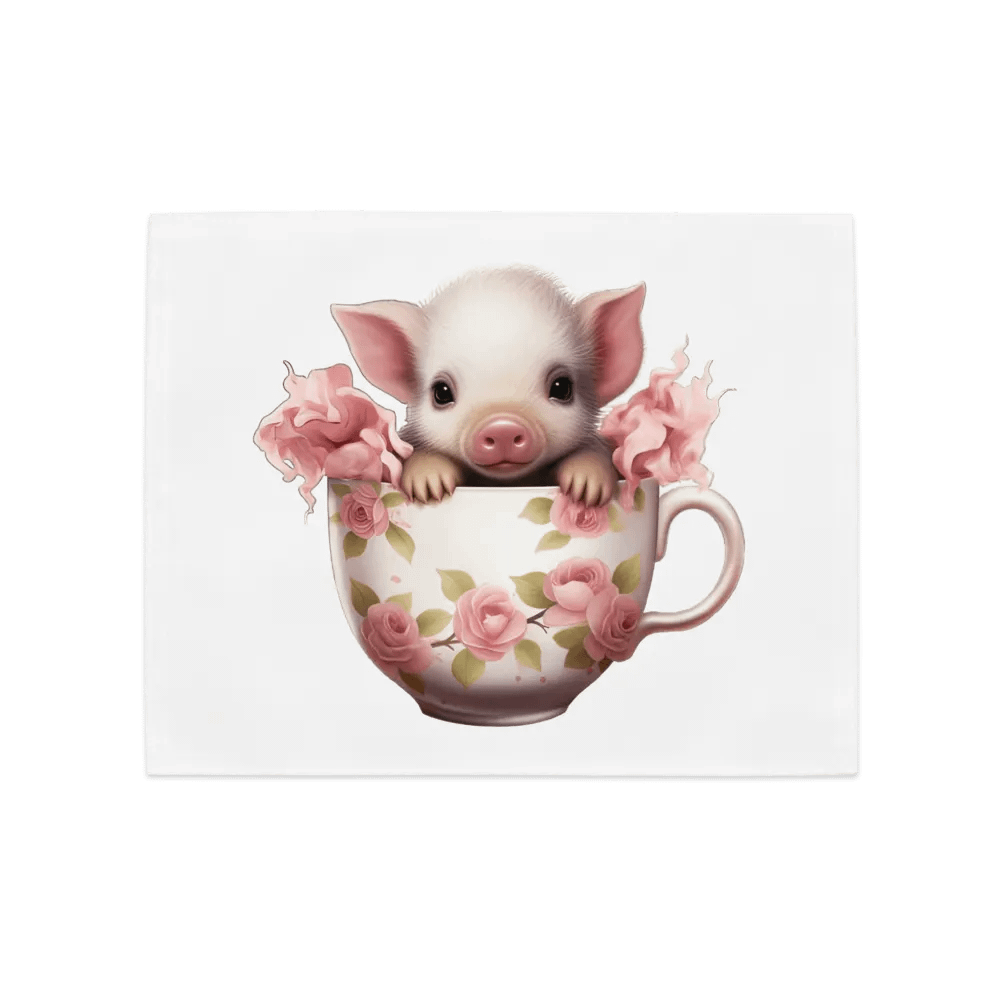 Whimsical Piglet Teacup Placemat Set product image (7)