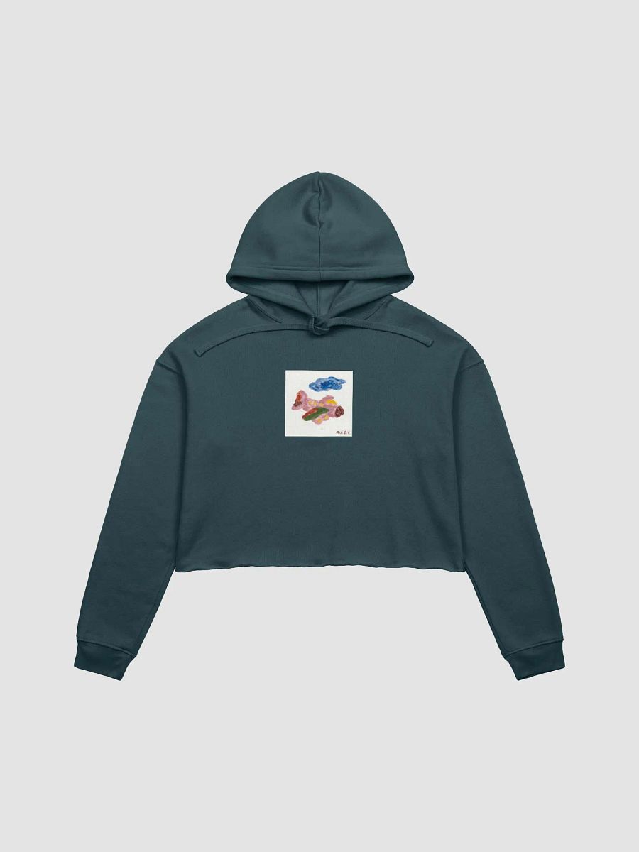 Kid Airplane (Bella+Canvas Fleece Crop Hoodie) product image (5)