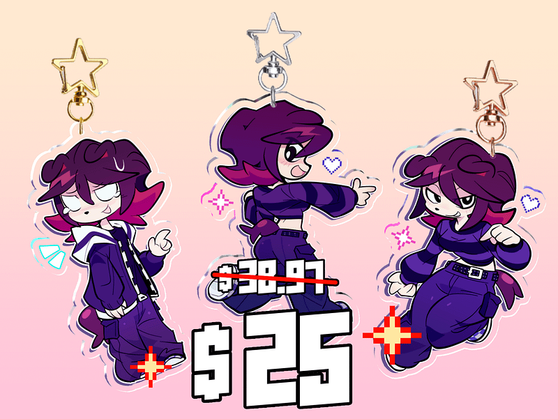 VELVET KEYCHAIN SET