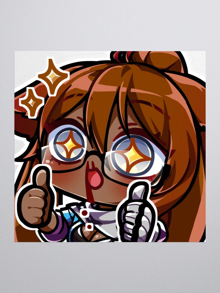 JPAG_Grey Gracidea Nice emote sticker product image (1)