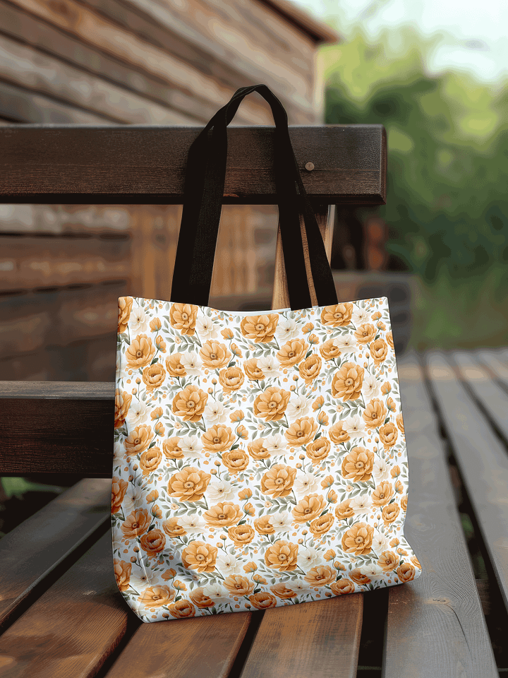 Just Peachy Floral Tote Bag product image (1)
