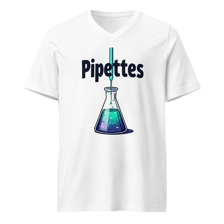 Vibrant Pipettes Laboratory Flask T-Shirt product image (1)